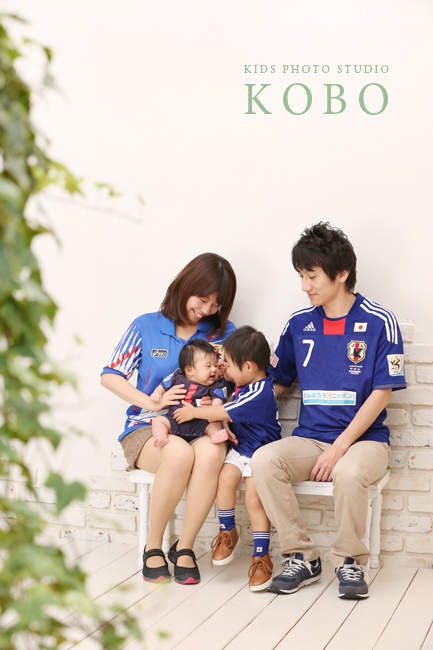 サッカー日本代表仲良し家族